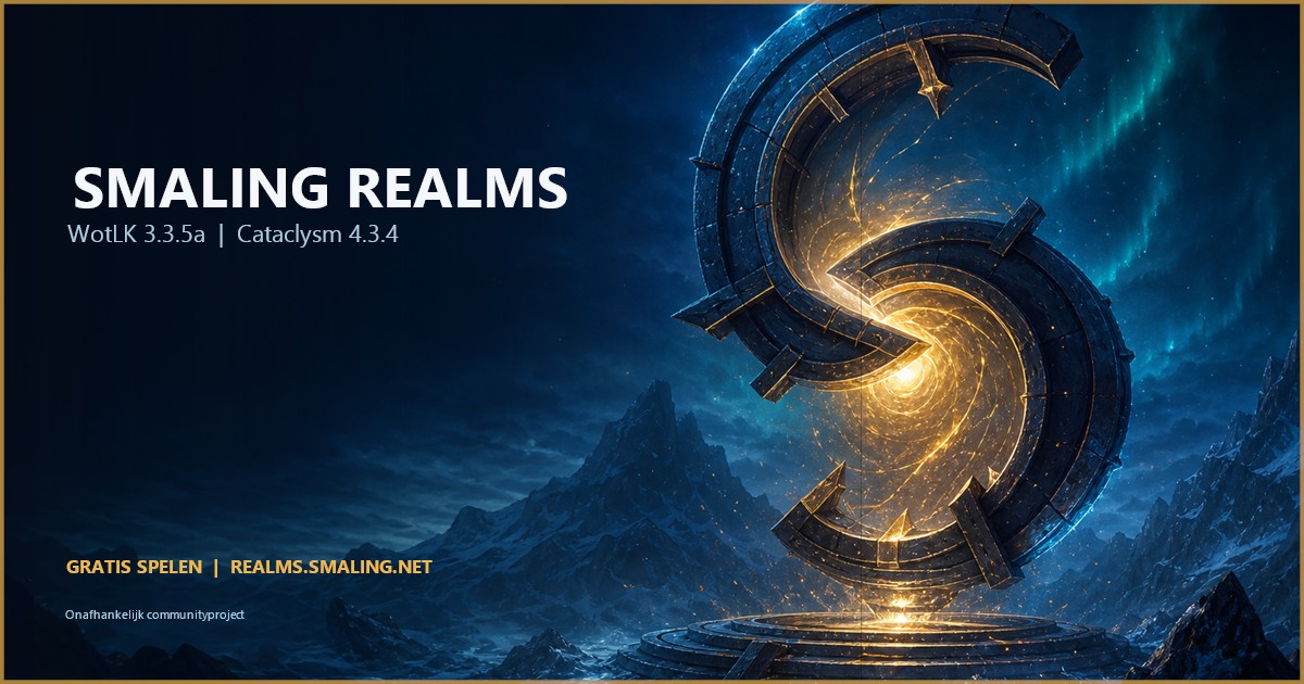 Origineel metalen Smaling Realms-portaal